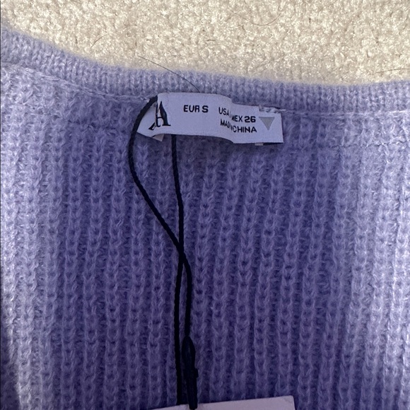 NWT Zara knit purple sequin vest - Picture 3 of 3